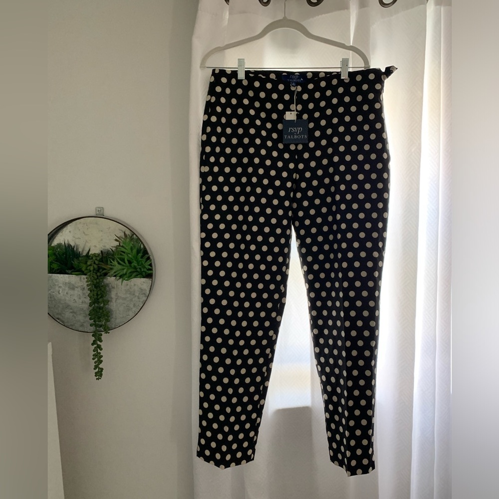 RSVP by Talbot| Black & White Polka Dots | Size 10